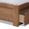 Baxton Studio Lisa Modern Ash Walnut Brown Finished Wood Full Size 3-Drawer Storage Bed 175-9425-9620-Zoro - alternate 3
